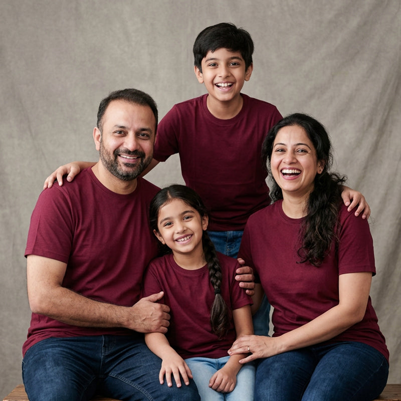 Plain Matching Family & Friends T-Shirts