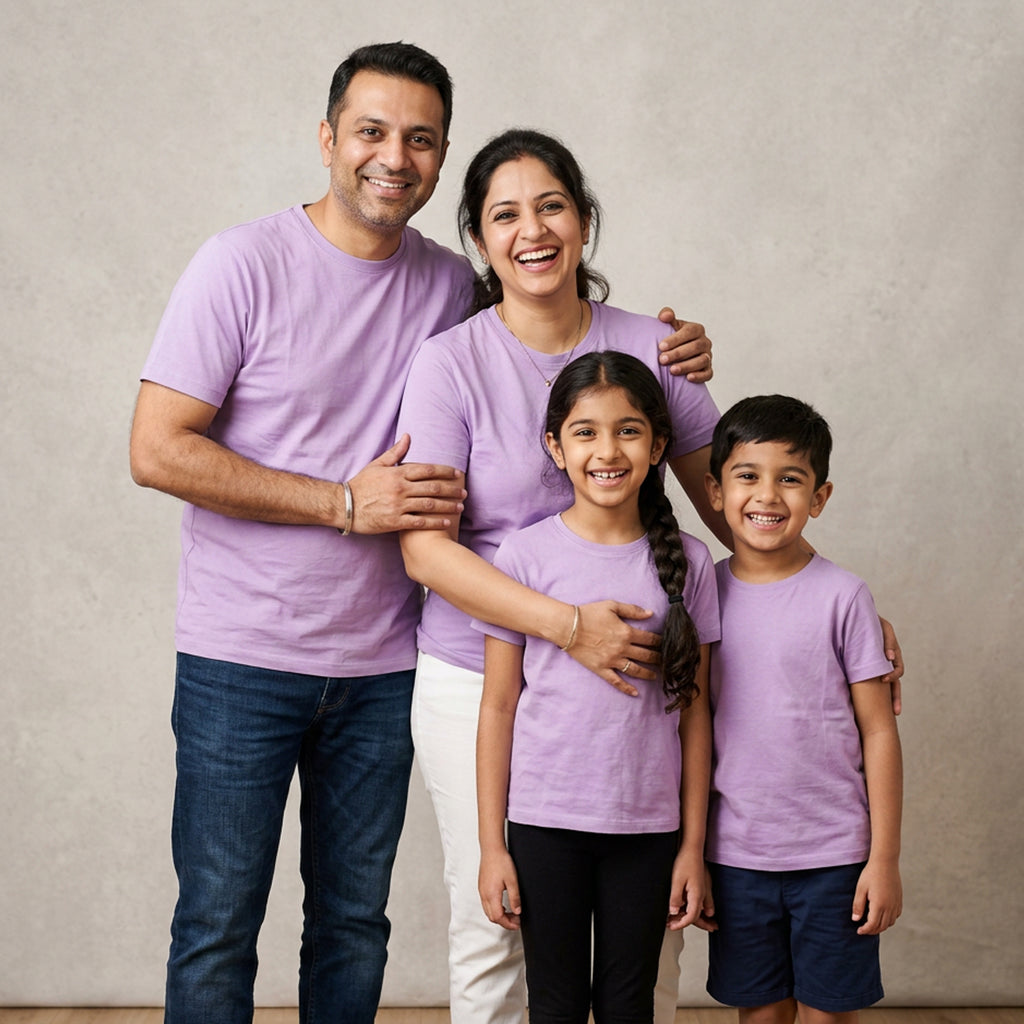 Plain Matching Family & Friends T-Shirts