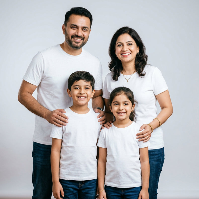 Plain Matching Family & Friends T-Shirts