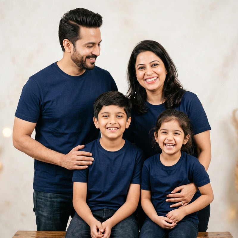 Plain Matching Family & Friends T-Shirts