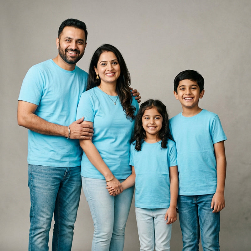 Plain Matching Family & Friends T-Shirts