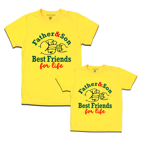 Father and son best friends for life t-shirts
