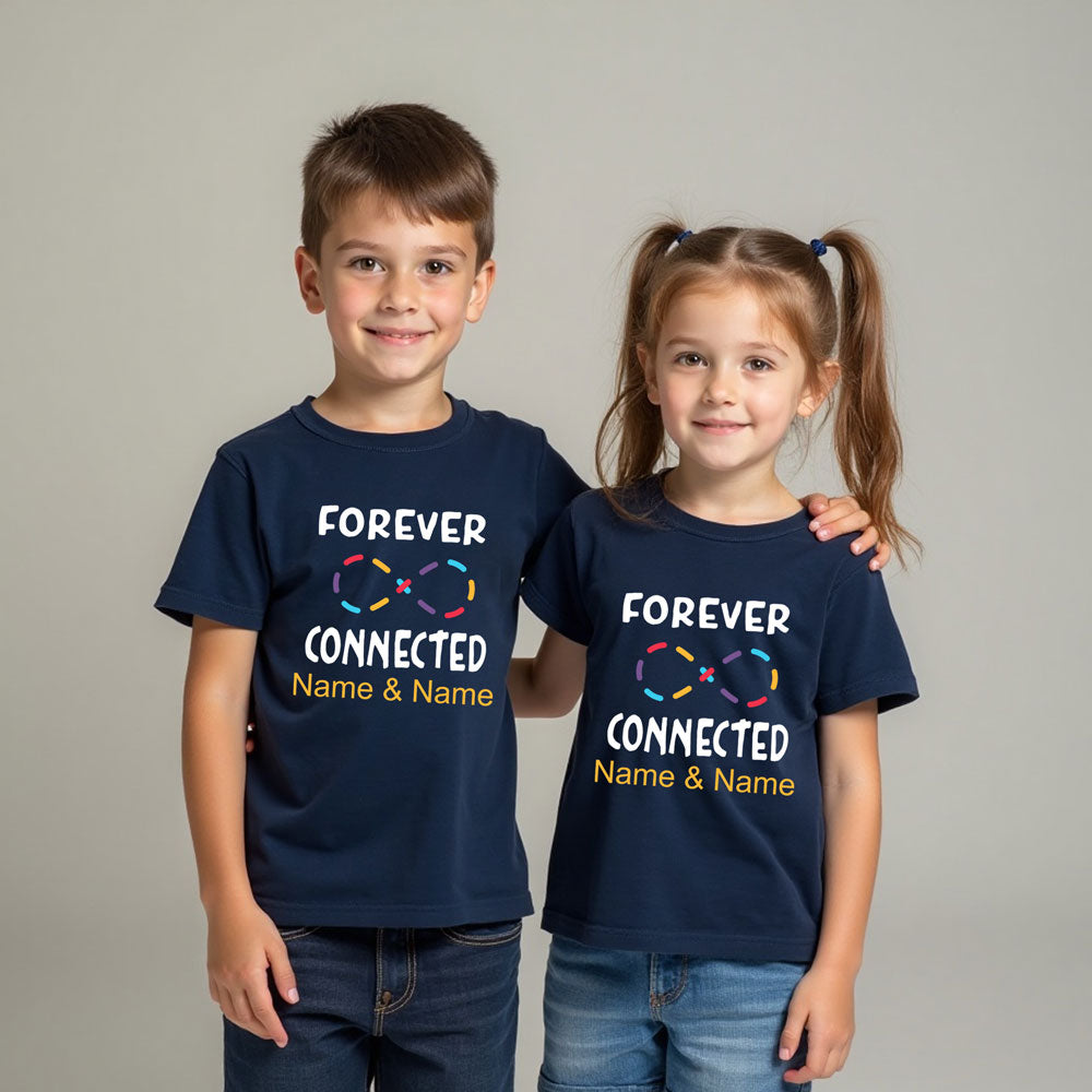Forever connected t-shirts for siblings