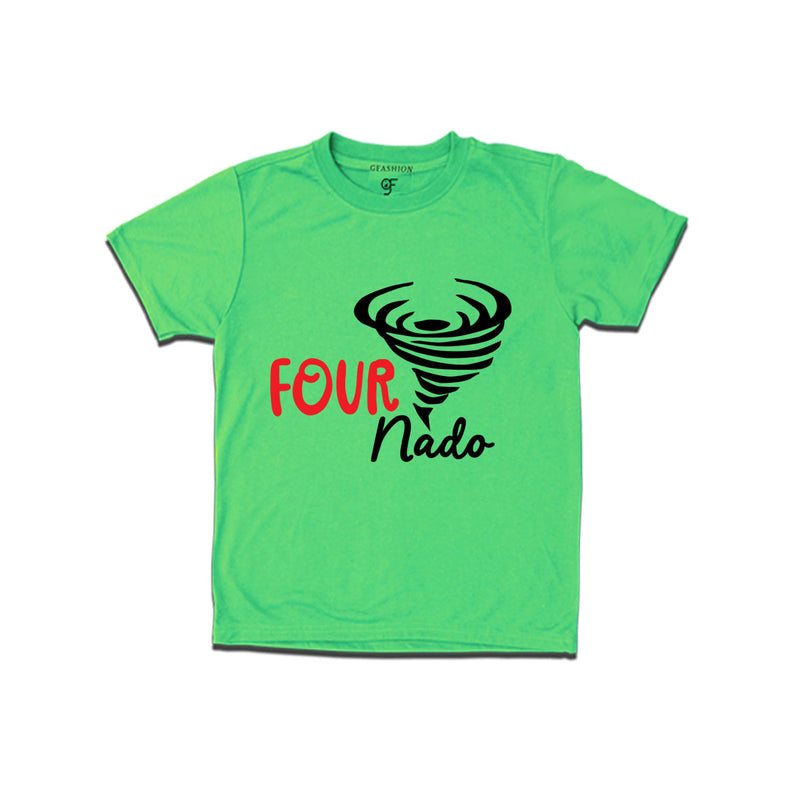 Fournado 4th birthday t-shirts for boys and girls