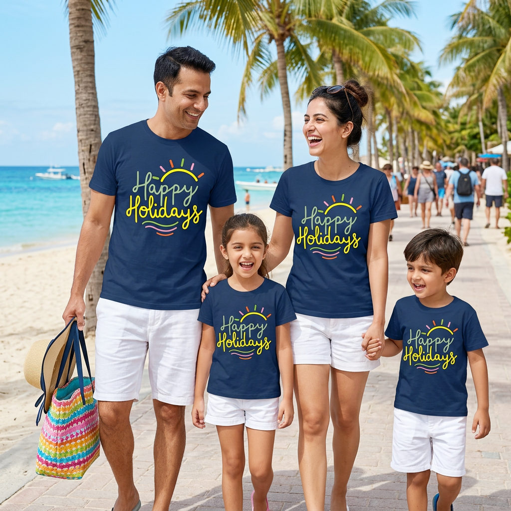 Happy Holidays Family Friends tshirts vacation tshirts
