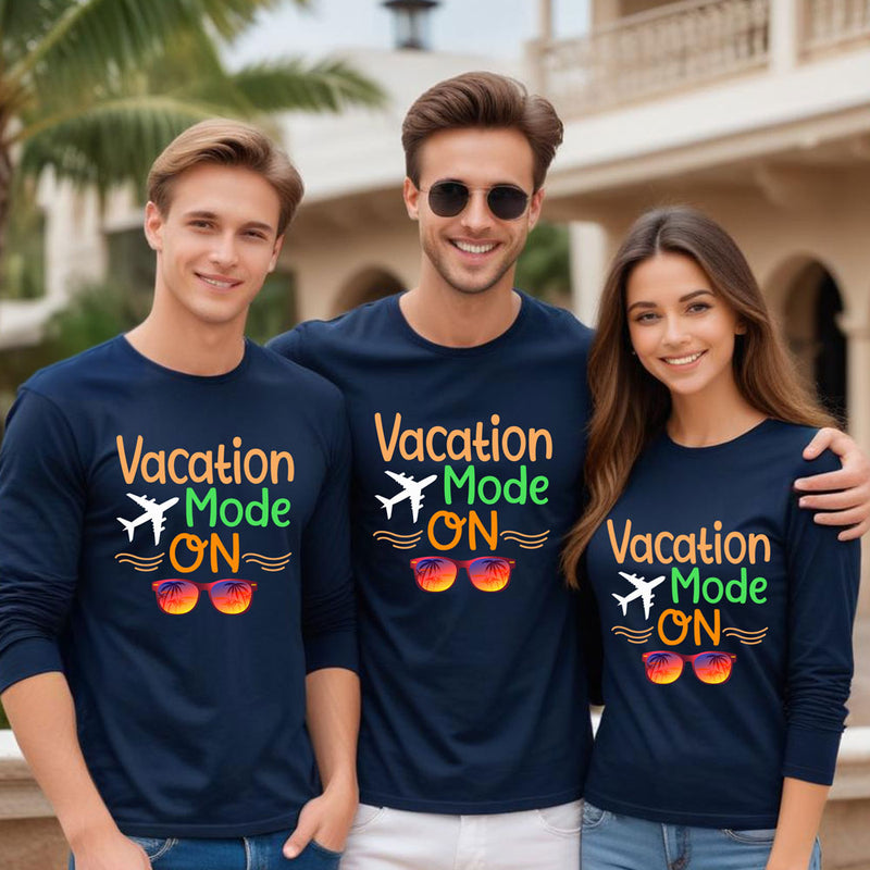 Vacation Mode on Full sleeve T shirts