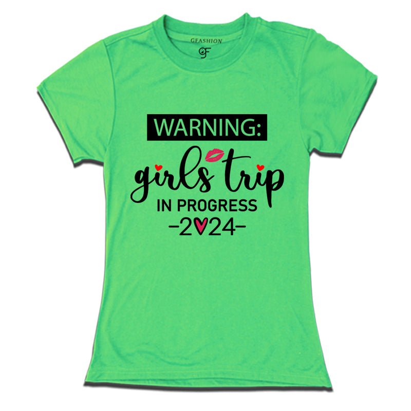 Warning Girls Trip Progress 2024 T-shirts