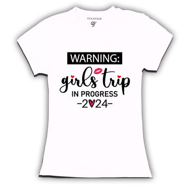 Warning Girls Trip Progress 2024 T-shirts