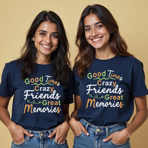 good time crazy friends great memories t-shirts for girls group