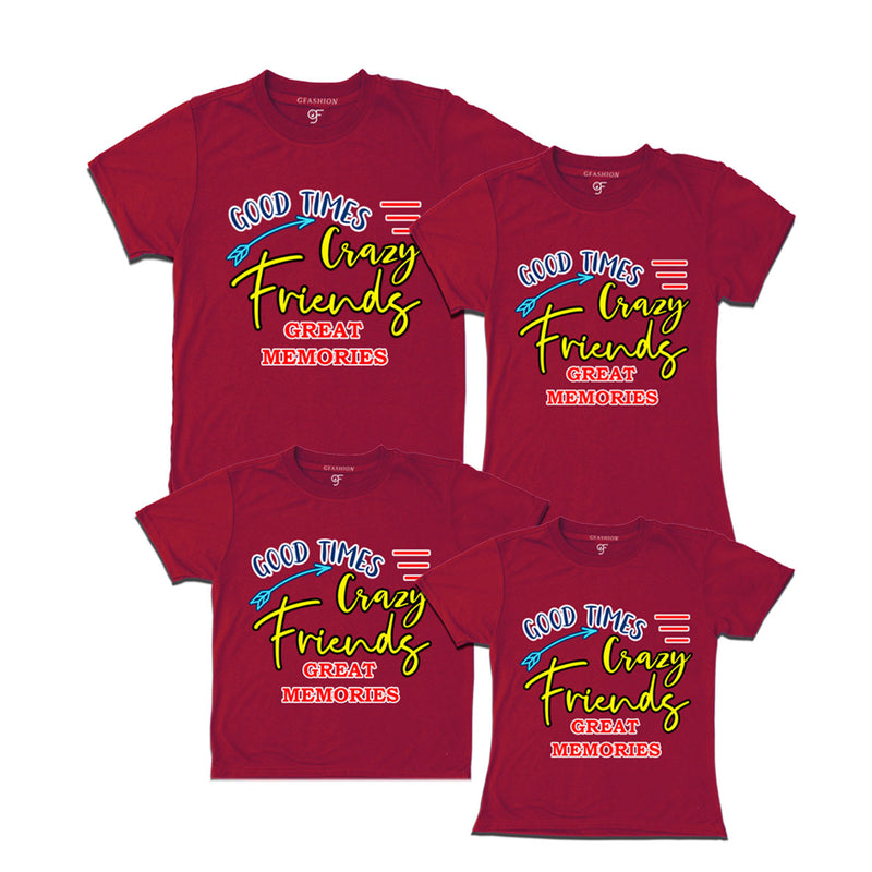 Matching T-shirts-Crazy Friends