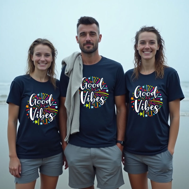 Good Vibes T-shirts family tshirts friends t shirts