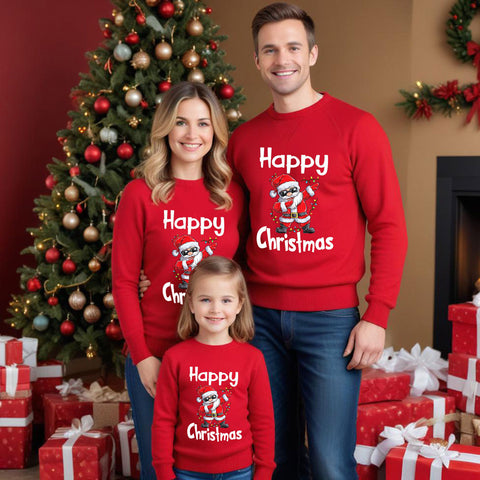 Happy Christmas red color sweatshirts