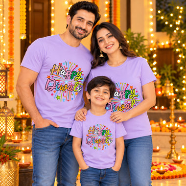 happy diwali t shirts for family and friends group