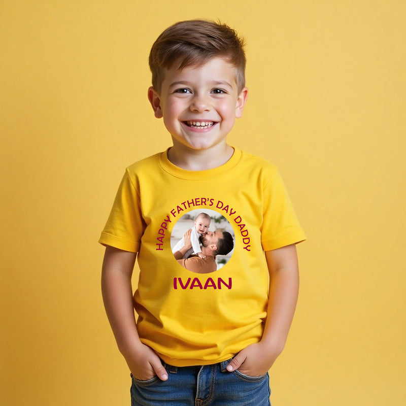 Happy Father's Day Daddy photo and Name Customize