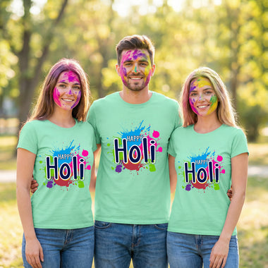 Color splash happy holi t shirts