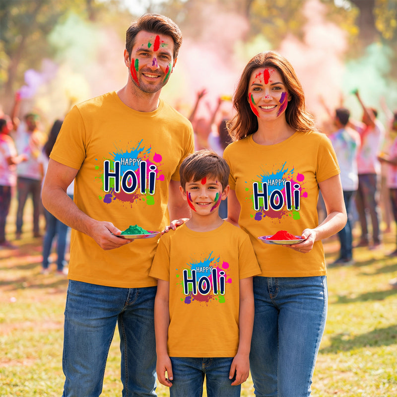 Color splash happy holi t shirts
