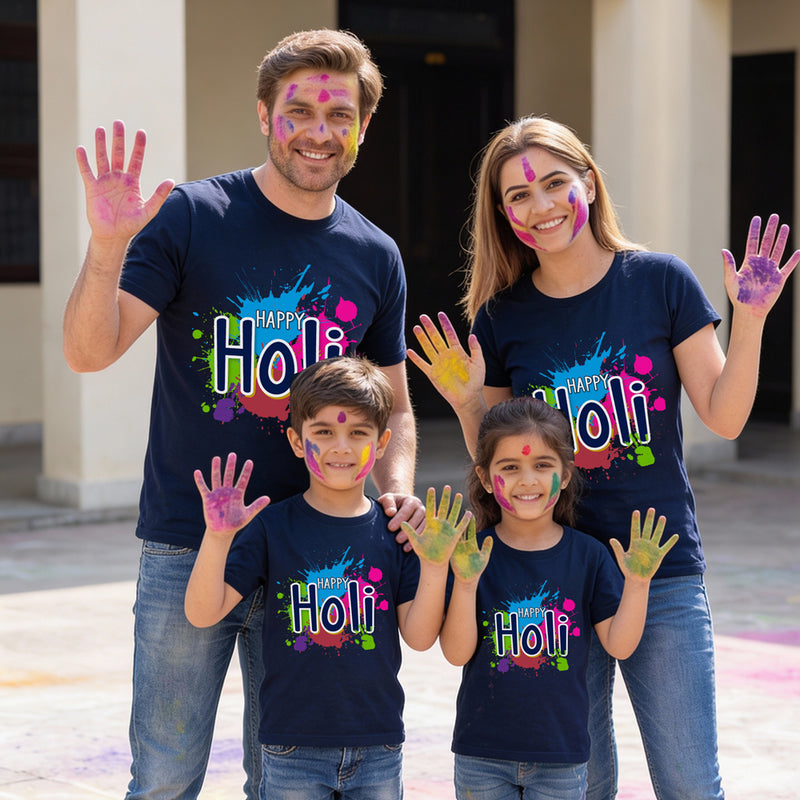 Color splash happy holi t shirts