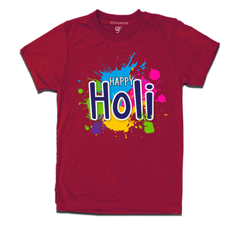 Color splash happy holi t shirts