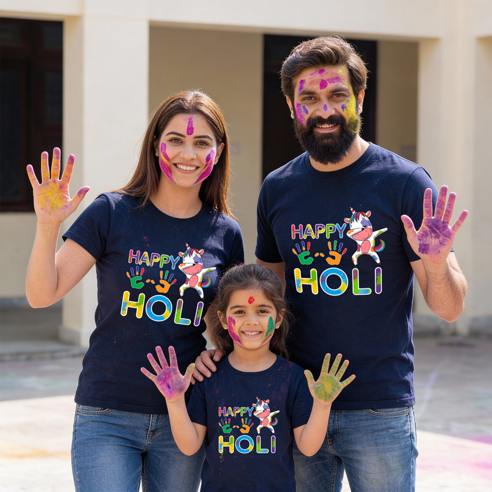 magical unicorn Happy Holi T-shirts