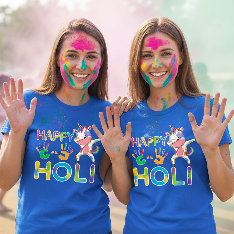 magical unicorn Happy Holi T-shirts