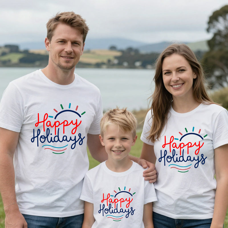 Happy Holidays Family Friends tshirts vacation tshirts