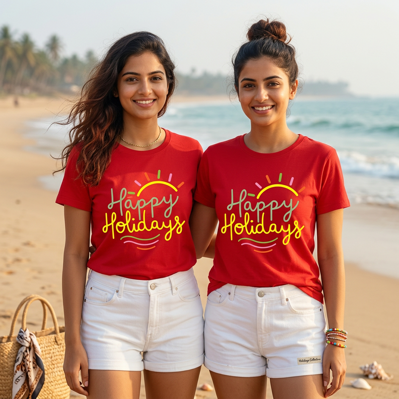 Happy Holidays Family Friends tshirts vacation tshirts