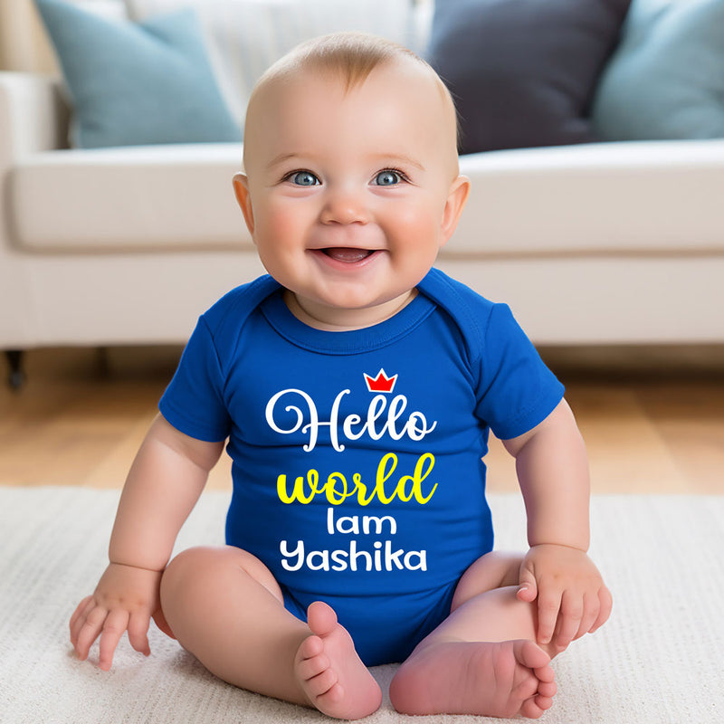 Hello World Baby Rompers onesie bodysuit