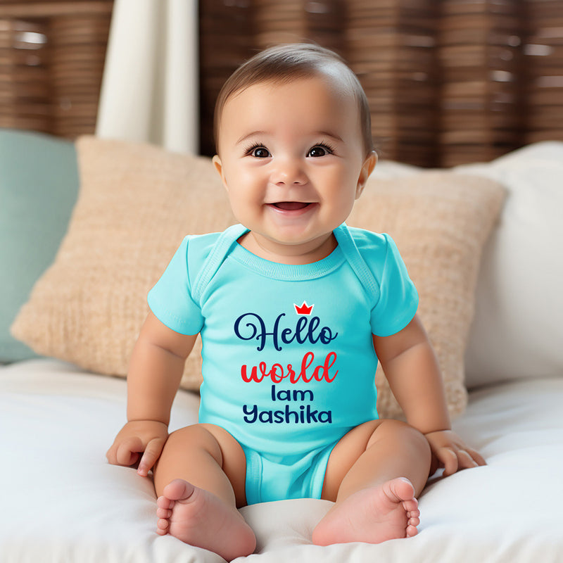 Hello World Baby Rompers onesie bodysuit