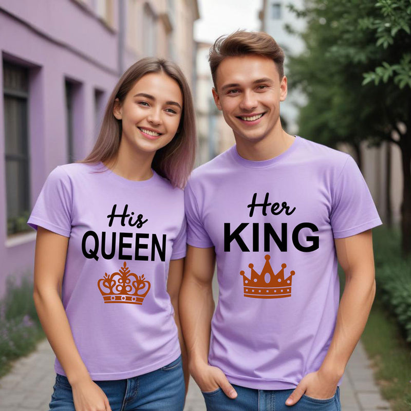 Her King His Queen-Couple T shirts