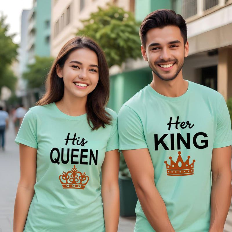 Her King His Queen-Couple T shirts