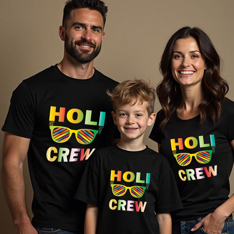 Holi Crew tshirts for family and friends