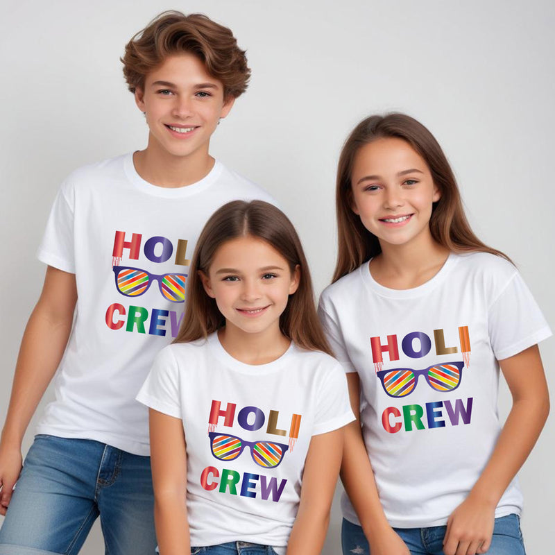 Holi Crew tshirts for family and friends