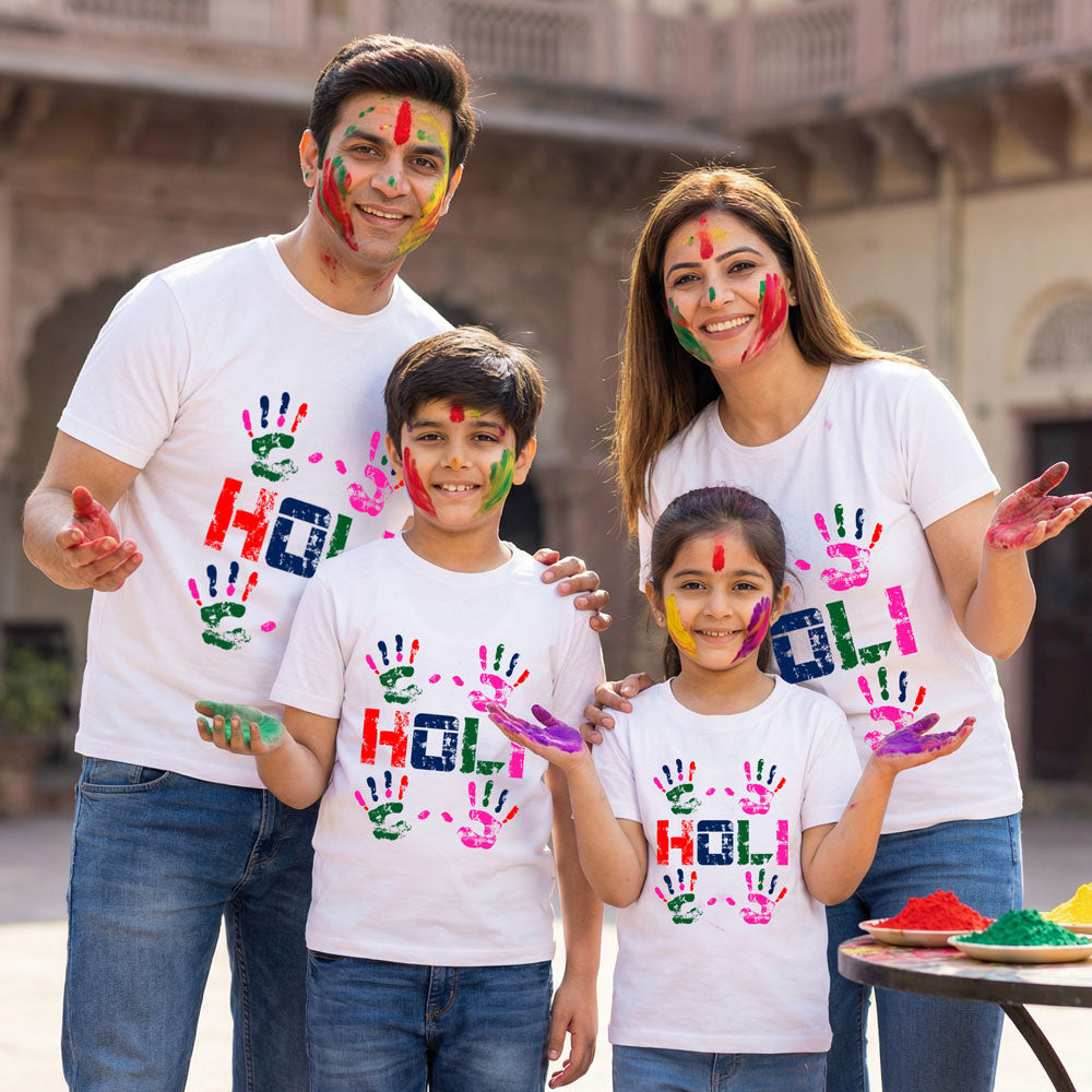 matching holi t shirts for family and friends