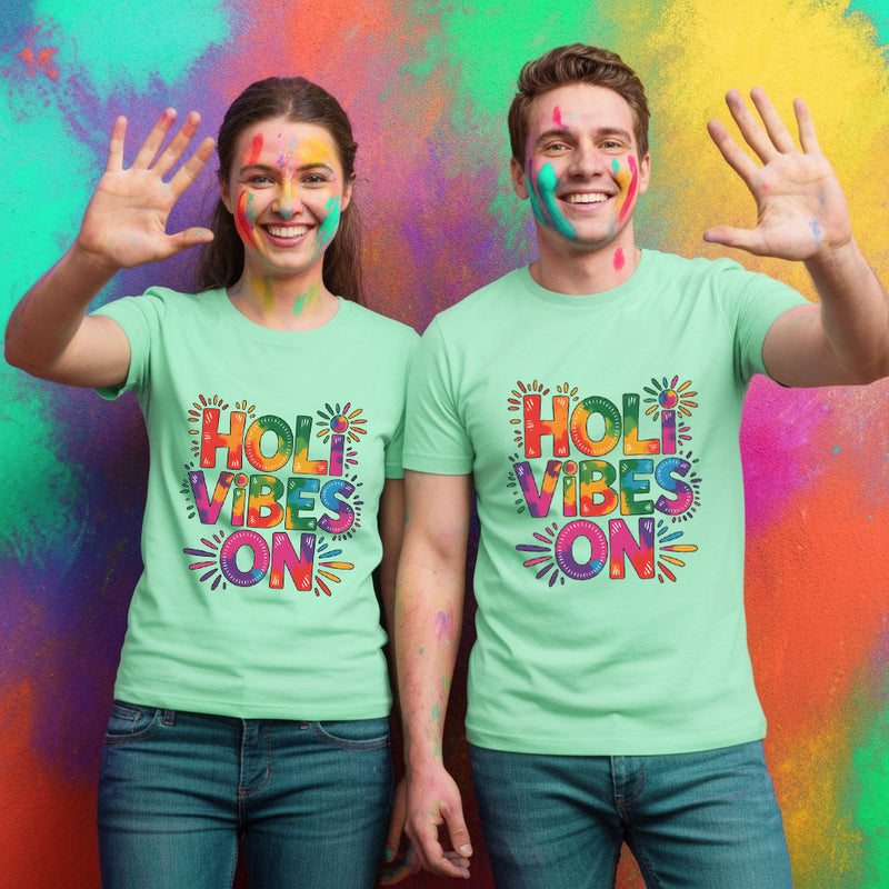 Holi Vibes On T-shirts