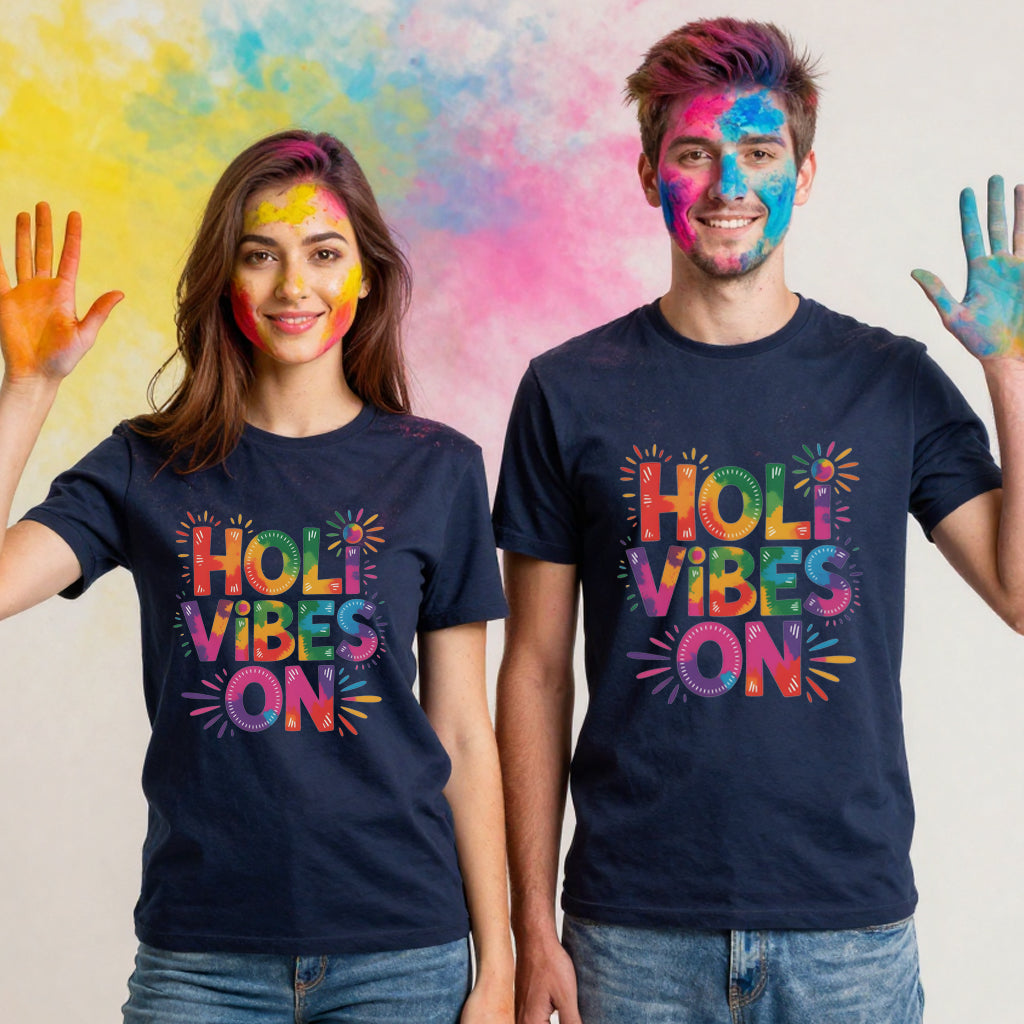 Holi Vibes On T-shirts