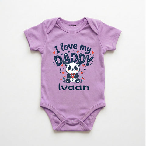 Personalized I Love My Daddy Baby Onesie