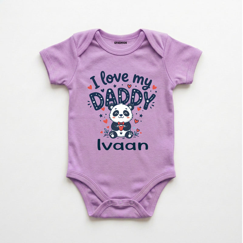 Personalized I Love My Daddy Baby Onesie
