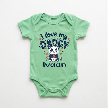 Personalized I Love My Daddy Baby Onesie