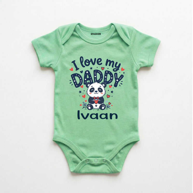 Personalized I Love My Daddy Baby Onesie