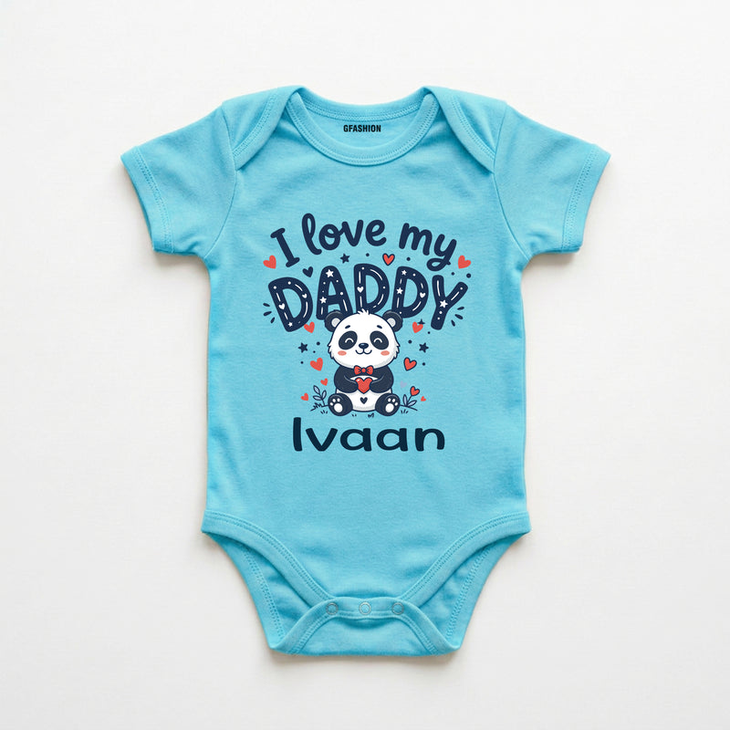 Personalized I Love My Daddy Baby Onesie