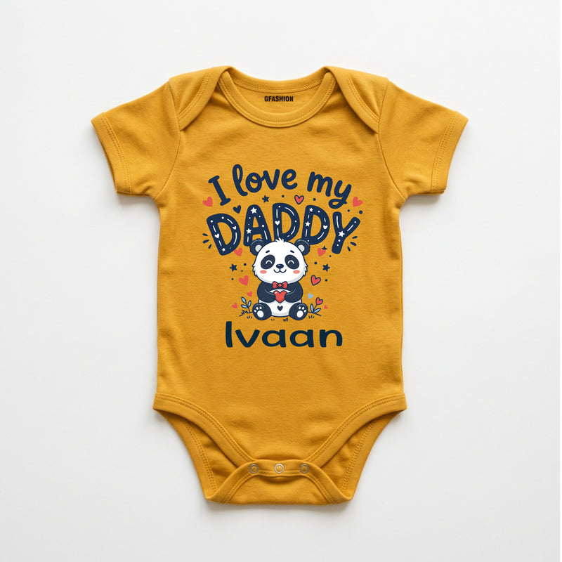 Personalized I Love My Daddy Baby Onesie