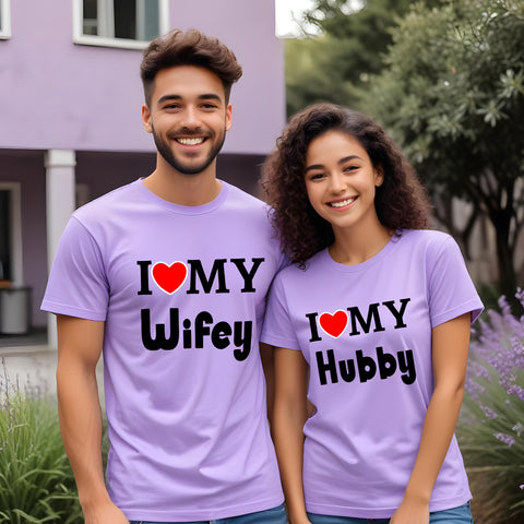 Couple Tees -hubby wifey