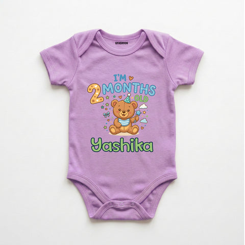 Personalized 2 Months Baby Bodysuit