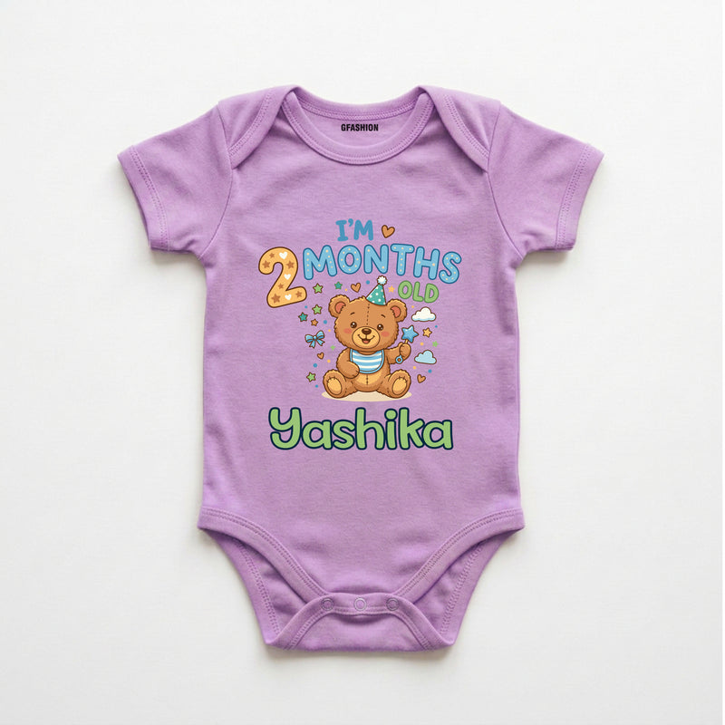 Personalized 2 Months Baby Bodysuit