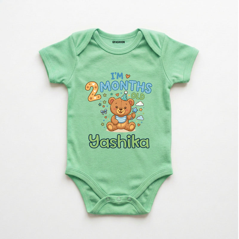 Personalized 2 Months Baby Bodysuit