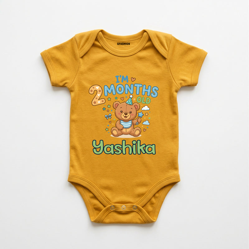Personalized 2 Months Baby Bodysuit