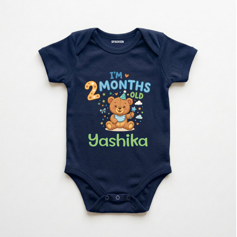 Personalized 2 Months Baby Bodysuit