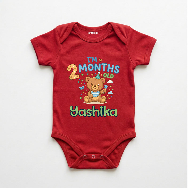 Personalized 2 Months Baby Bodysuit