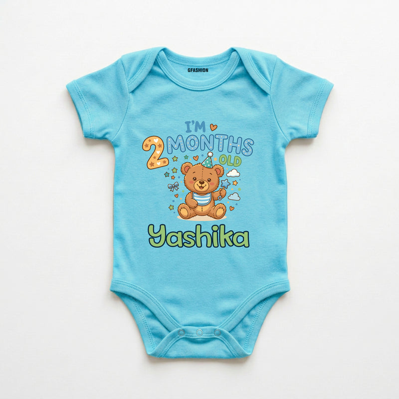 Personalized 2 Months Baby Bodysuit