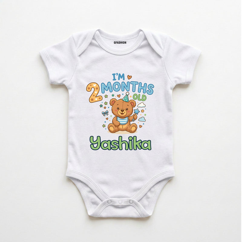 Personalized 2 Months Baby Bodysuit